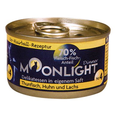 Moonlight Dinner Nr 4 - Tuńczyk, kurczak i łosoś w sosie własnym 80g