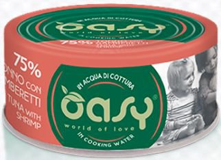 Oasy More Love Cat Adult 75% tuńczyka i krewetek puszka w bulionie 70g