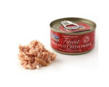 Fish4Cats Finest filet z tuńczyka z krewetkami kawałki w sosie rybnym bez zbóż 70g