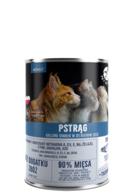 Pet Republic karma dla kota z pstrągiem w sosie puszka 400g