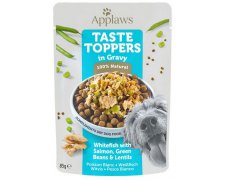 Applaws Taste Toppers Saszetka dla psa - białoryby, łosoś, zielony groszek i soczewica w sosie 85g