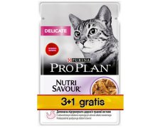 Purina Pro Plan Cat Delicate indyk saszetka w sosie 4x85g 3 + 1 gratis