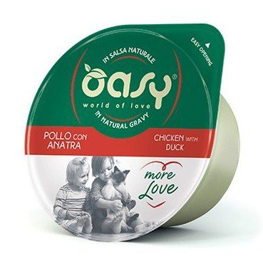 Oasy Kot More Love Cup Kurczak i kaczka kubek w naturalnym sosie 80g