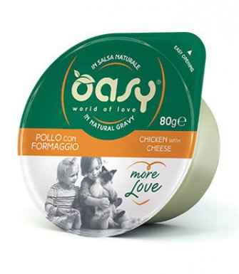 Oasy Kot More Love Cup Kurczak i ser kubek w naturalnym sosie 80g