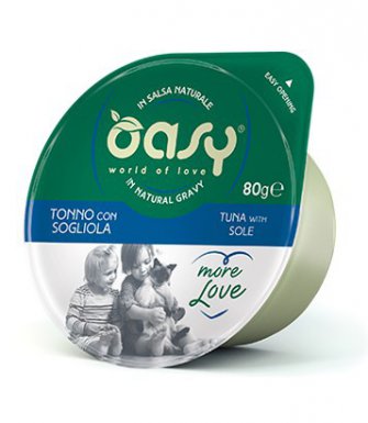 Oasy Kot More Love Cup Tuńczyk i sola kubek w naturalnym sosie 80g