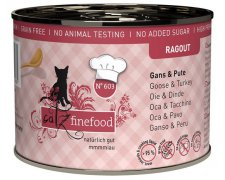 Catz Finefood Ragout N.603 Gęś i Indyk kąski w pysznym sosie puszka bez zbóż