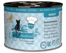 Catz Finefood Ragout N.613 Kurczak i Omułek kąski w pysznym sosie puszka bez zbóż