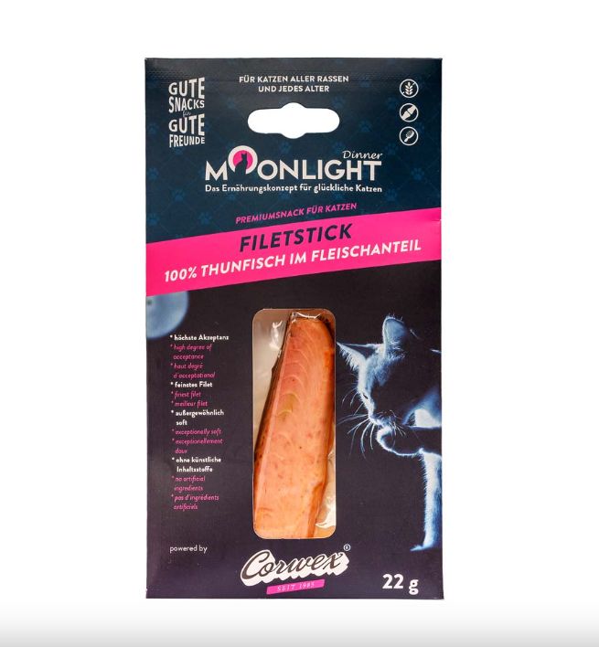 Moonlight Dinnet filet z tuńczyka przysmak dla kota bez zbóż i glutenu 22g