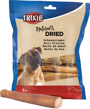 Trixie Bull Pizzle Suszone penisy wołowe dla psa 12cm 8szt.