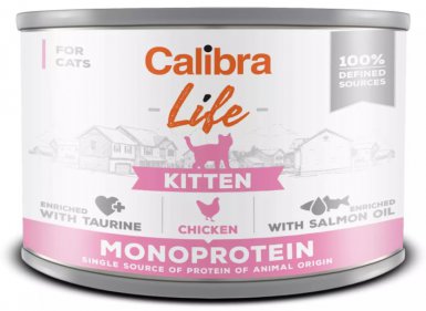 Calibra Cat Life Kitten Chicken monoproteinowa puszka dla kota 200g