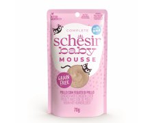 Schesir Baby Mousse karma mokra dla kociąt kurczak z wątróbką 70g