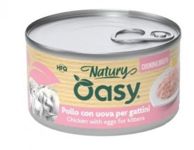 Oasy Cooking Broth Kitten puszka dla kociąt mięso w rosole 85g