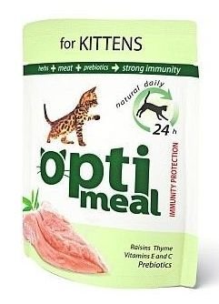 Optimeal Kitten z kurczakiem saszetka 85g