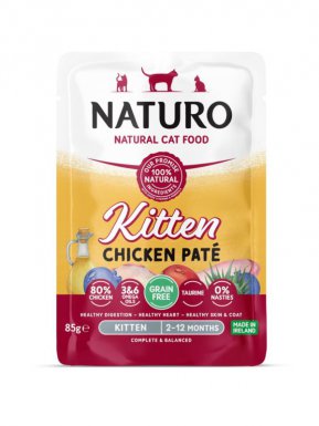 Naturo Grain Free Pate saszetka w pasztecie dla kociąt bez zbóż saszetka 85g