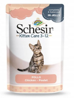 Schesir Cat Kitten mięso gotowane na parze ręcznie filetowane saszetka 85g