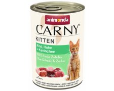 Animonda Carny Kitten smakowite kawałki w pysznym sosie puszka dla kociąt 400g