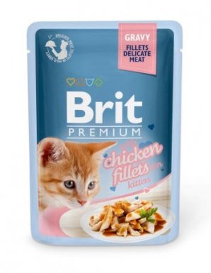 Brit Premium by Nature Kitten Chicken Fillets karma dla kociąt z kurczakiem 85g