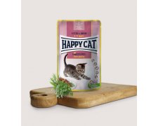 Happy Cat Kitten & Junior Farm Poultry karma dla kociąt z drobiem 85g