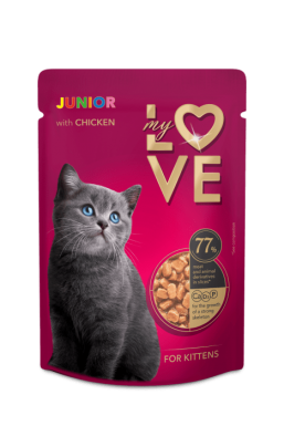My Love Kitten saszetka dla kociąt z kurczakiem 85g