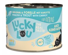 Lucky Lou Lifestage Kitten Drób i pstrąg puszka dla kociąt
