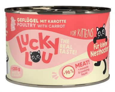 Lucky Lou Lifestage Kitten Drób puszka dla kociąt