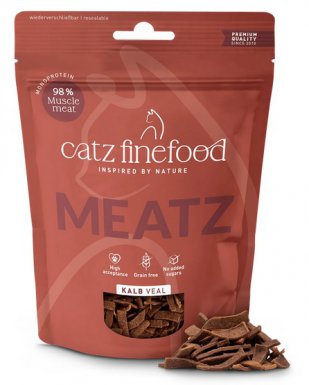 Catz Finefood Meatz N.05 chrupiące paski z suszonego mięsa cielęcina 45g