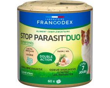Francodex Stop Parasit Duo tabletki odstraszające pasożyty wewnętrzne i zewnętrzne dla dużych psów 60 tabl