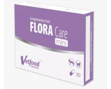 Vetfood Flora Care Mini ostre biegunki na tle wirusowym, bakteryjnym lub pasożytniczym 30caps