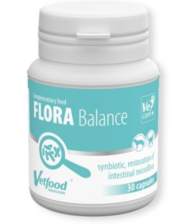 Vetfood Flora Balance synbiotyk połączenie probiotyku z prebiotykiem 