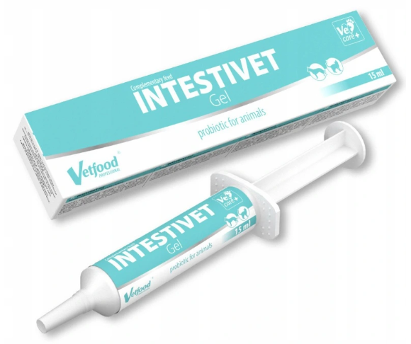 Vetfood Intestivet Gel 15 ml -probiotyki i prebiotyki dla psów i kotów