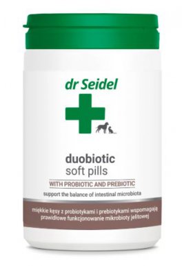 Dr Seidel Duobiotic Soft Pills miękkie kąski z probiotykami i prebiotykami dla psów i kotów 225g