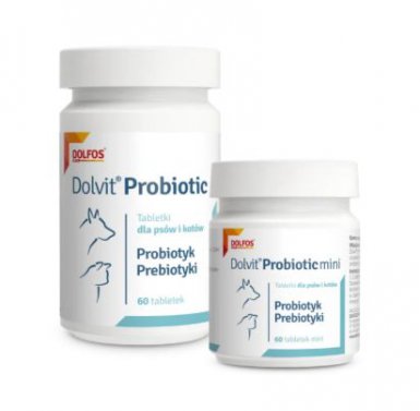 Dolvit Probiotic Mini Probiotyk i prebiotyki dla psów i kotów 60szt.