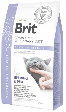 Brit GF Veterinary Diets Cat Gastrointestinal Herring & Pea zaburzenia żołądkowo-jelitowe