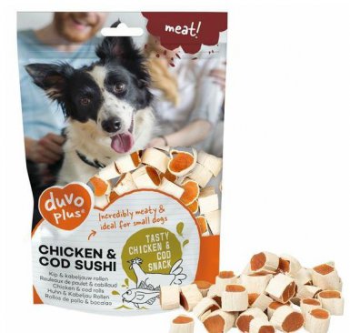 Duvo+ Chicken & Cod Sushi przysmak dla psa kurczak z dorszem