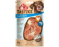 8in1 Tasties Sushi Rolls Przysmak dla psa z kurczakiem i dorszem 85g