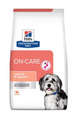 Hill's On-Care Dry Dog Food przeznaczona do odżywiania i wspierania psów niedożywionych i po zabiegach