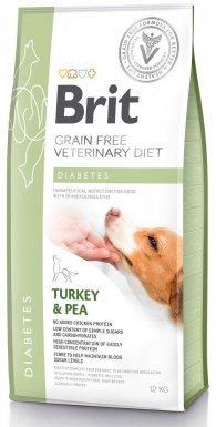 Brit GF Veterinary Diets Dog Grain Free Diabetes z jagnięciną i groszkiem wspomaga leczenie cukrzycy