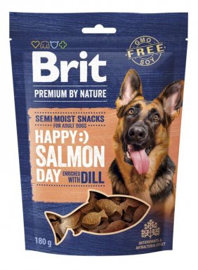 Brit Premium Dog Happy Snacks Salmon with Dill Przysmaki treninowe dla psa z łososiem i koprem 180g