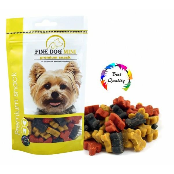 Fine Dog Mini Bones Soft Mix smakołyki do nagradzania dla psów małych ras 100g 