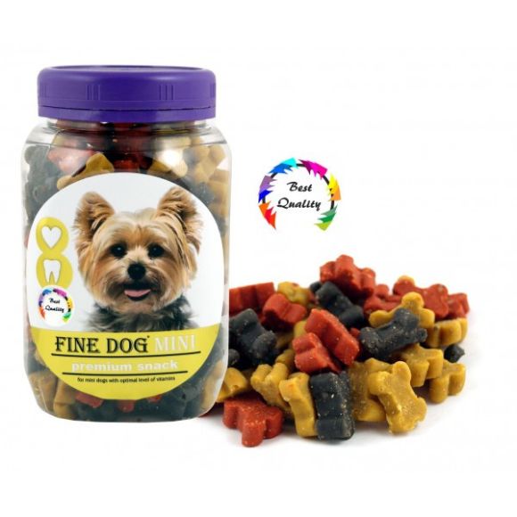 Fine Dog Mini Bones Soft Mix smakołyki do nagradzania, dla psów małych ras 280g