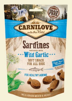 Carnilove Semi Moist Snack Sardines Enriched With Wild Garlic 200g