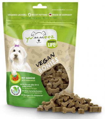 Yummeez Green Life Vegan Bonies Kosteczki warzywne przysmak dla psa 175g