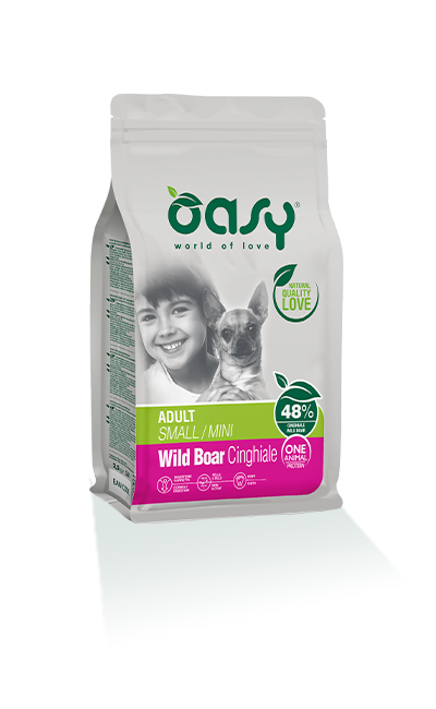 Oasy Animal Protein Dry Adult Small/Mini Wild Boar sucha karma dla dorosłych psów ras małych z dzika