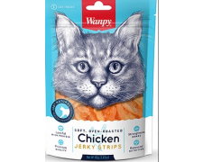 Wanpy Chicken Jerky Strips miękkie paseczki z kurczaka dla kota 80g