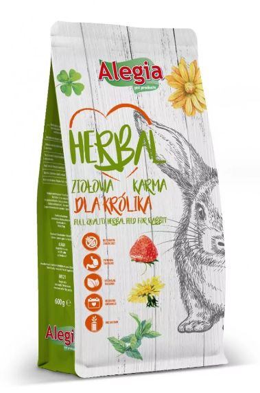 Alegia Herbal karma ziołowa dla królika 600g