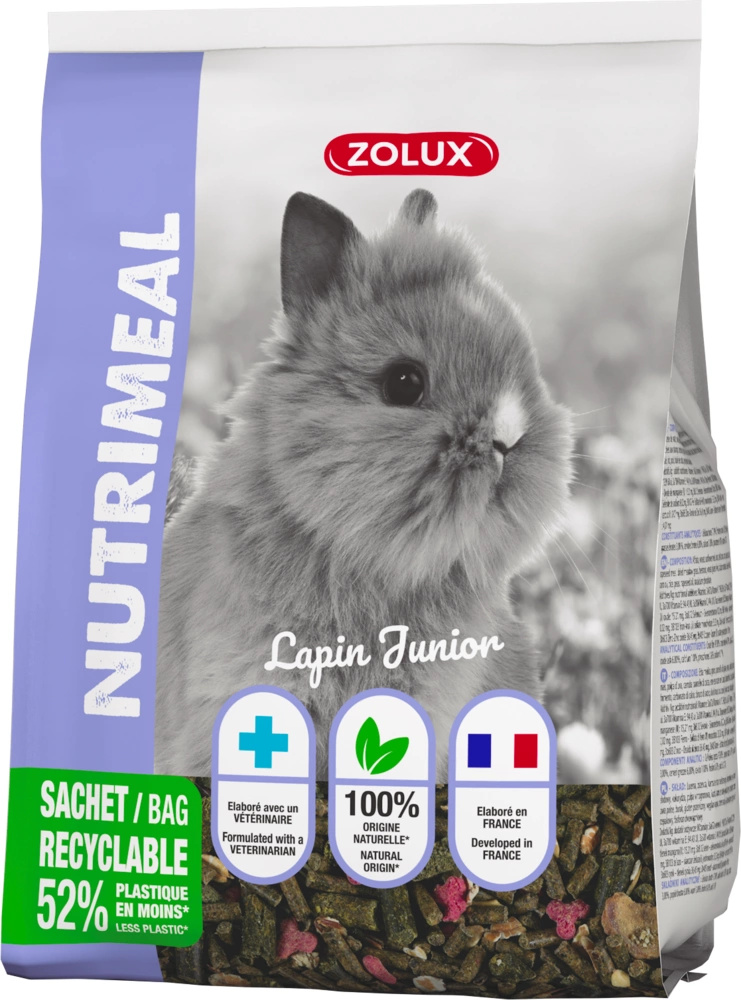 Zolux Nutrimeal 3 Junior Karma sucha dla młodych królików 