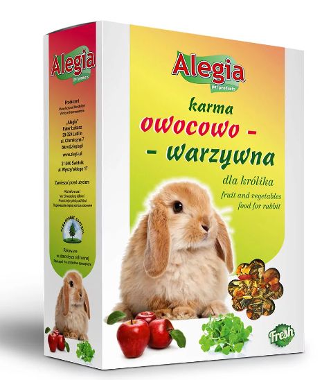 Alegia karma owocowo-warzywna dla królika 340g