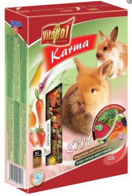 Vitapol Pokarm 2 w 1 dla królików owocowo - warzywny