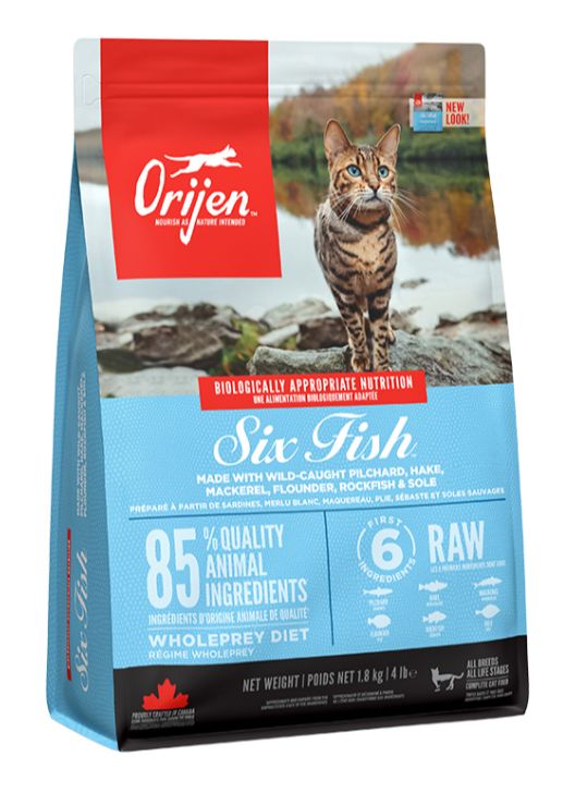Orijen 6 Fish Cat bezglutenowa karma na bazie ryb dla kotów