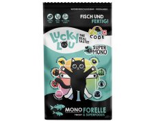 Lucky Lou Food Code Mono monoproteinowa karma z pstrągiem dla kota 340g